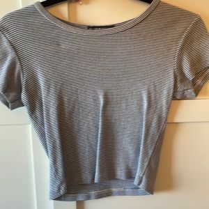 Cropped Brandy Melville stripped shirt